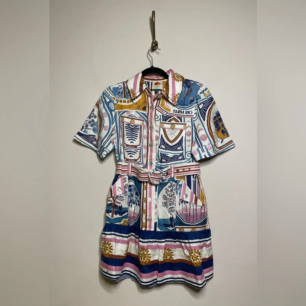 FARM Rio Multicolor Patterned Mini Dress - Picture 5 of 10